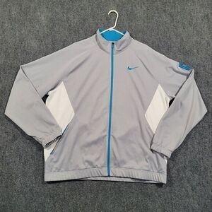 Nike Kobe Bryant  Full Zip Track Jacket Mens XXL Gray Teal KB24‎ Mamba Swoosh